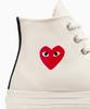 Converse X Play Comme Des Garçons Single Heart Chuck 70 High A08800C