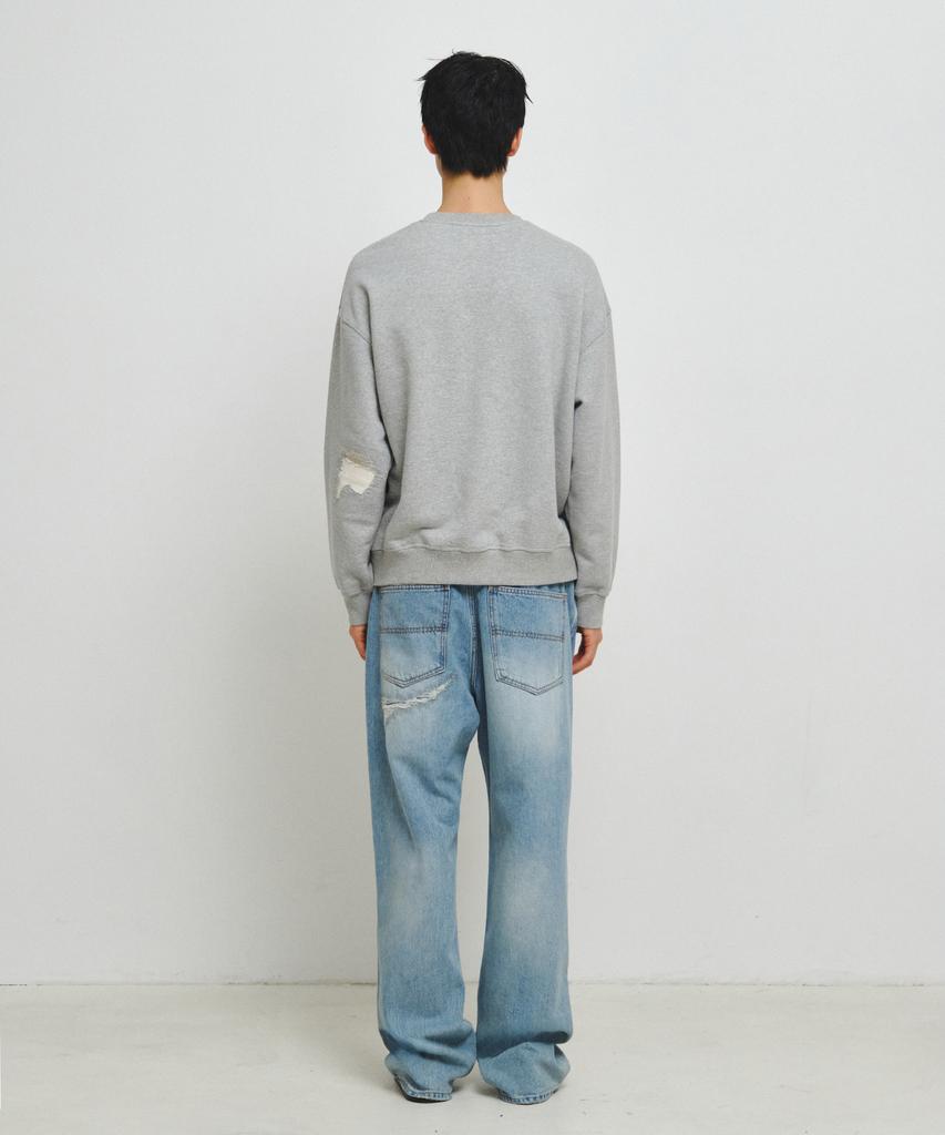 ENDOOR Distressed Repair Denim Pants (Light Blue)