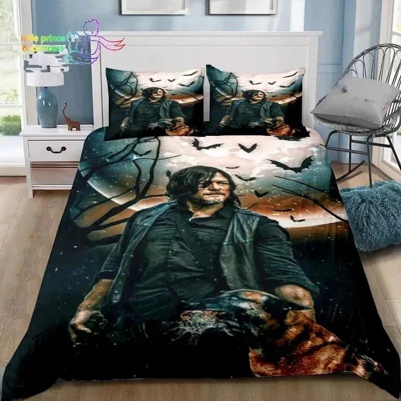 Walking Dead Daryl Dixon Vleugels Teken Beddengoed Collectie Enkel Tweeling Volledig Queen King Size Bed Collectie Volwassene Kind Slaapkamer 3D Print 135x200cm 2pcs