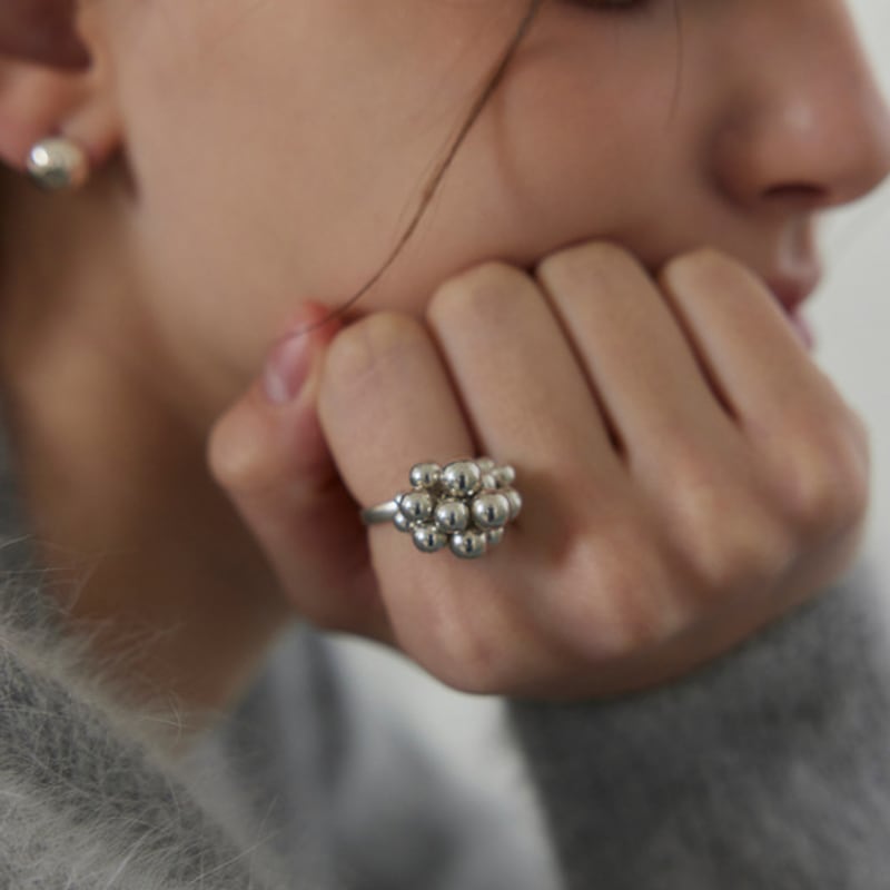 murmur [925silver]Grape dangle ring