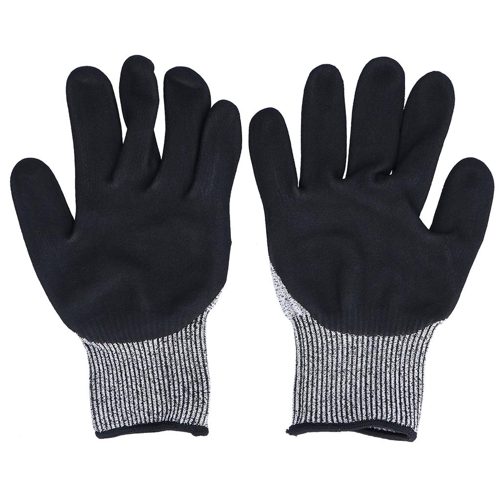 Bauhandschuhe Schnittschutz Stufe 5 Schutz Gummiert Mattiert Rutschfest Verschleißfest