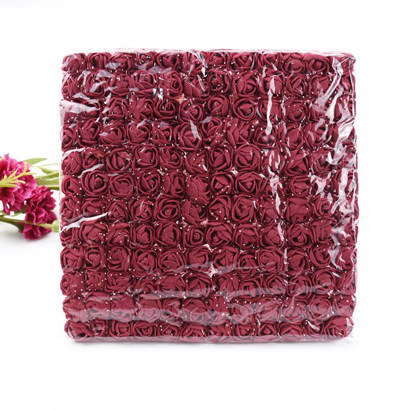 1/3PCS Artificial Foam Roses Flowers lace Home Wedding Room Decor Festival Bride Bouquets Wreath Gift Box garden arch party DIY