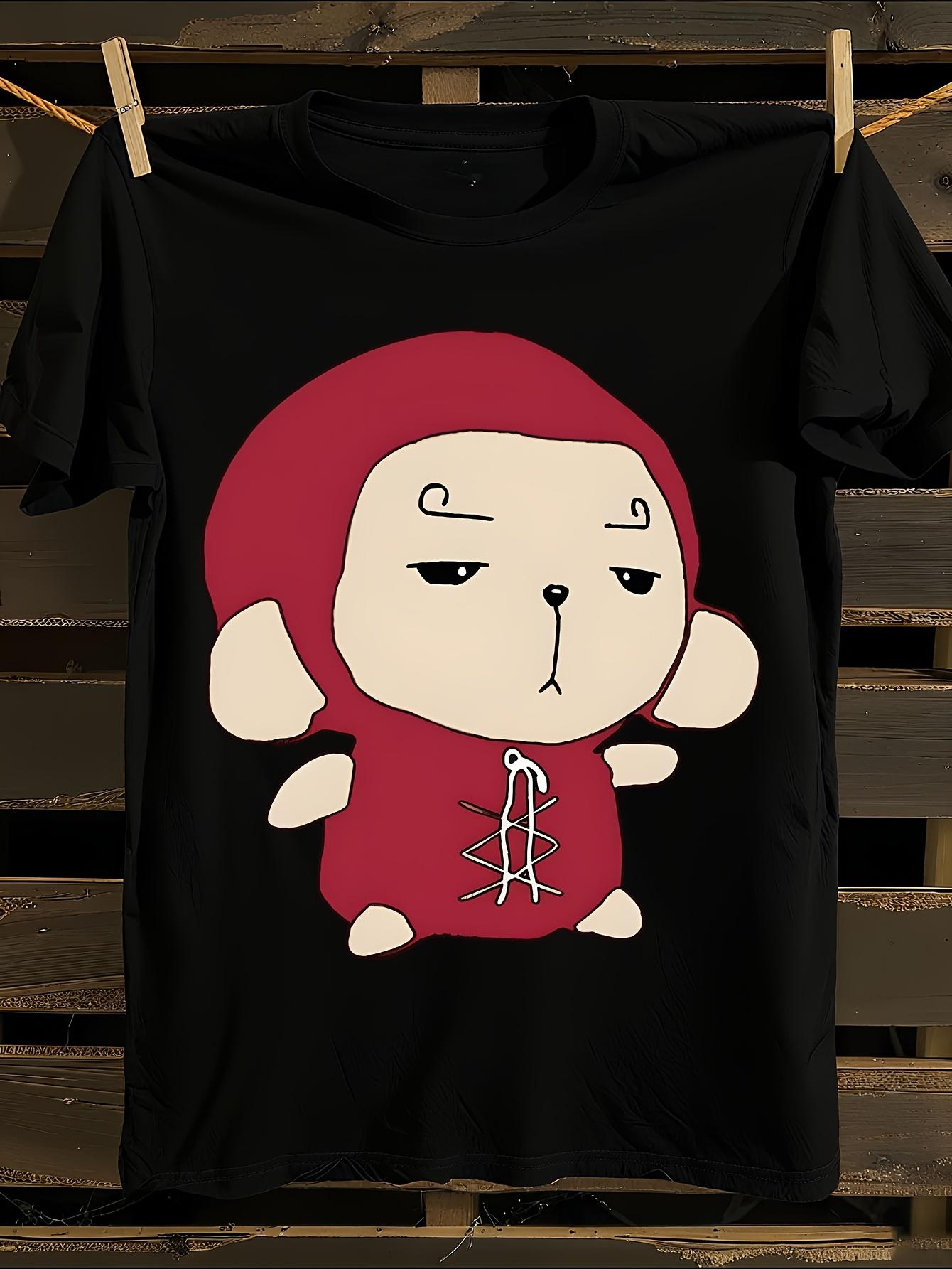Cartoon Monkey Rapper Graphic T-shirt XL