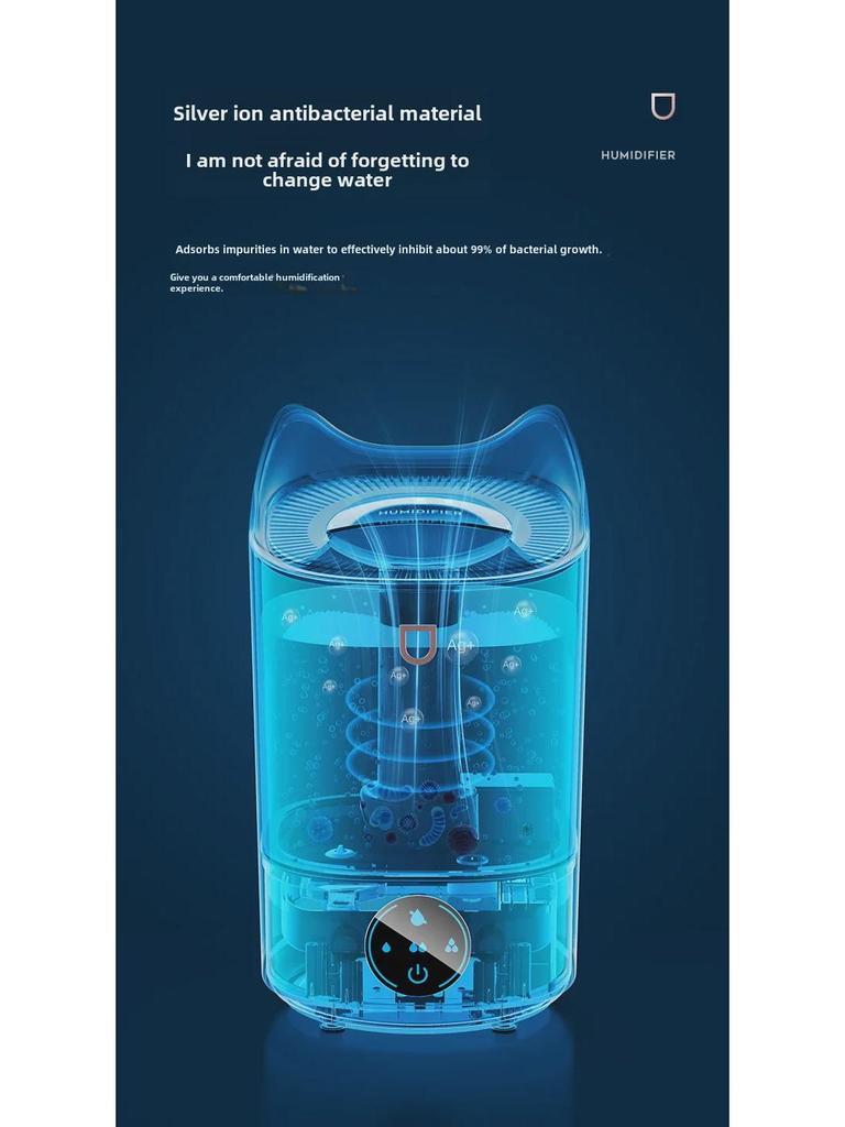 4L Großraum-LED-Luftbefeuchter mit intelligenter Feuchtigkeitsregelung und Aromatherapie