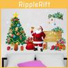 Kids Bedroom Wall Sticker Waterproof Christmas Tree Santa Claus Window Decal Vinyl