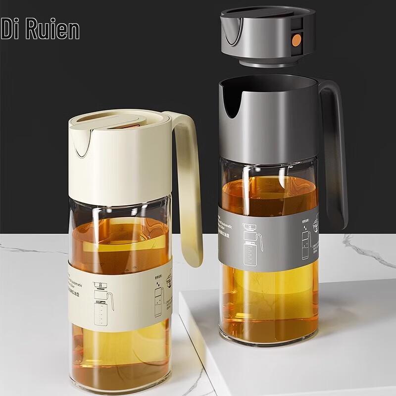 Automatic Opening No-Drip Glass Oil Dispenser