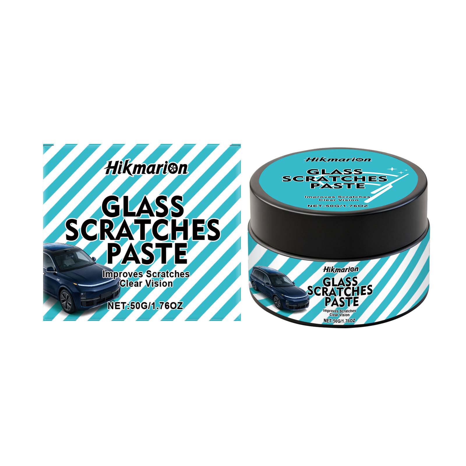 Hikmarion Glass Scratch Remover & Cleaner for Clear Vision