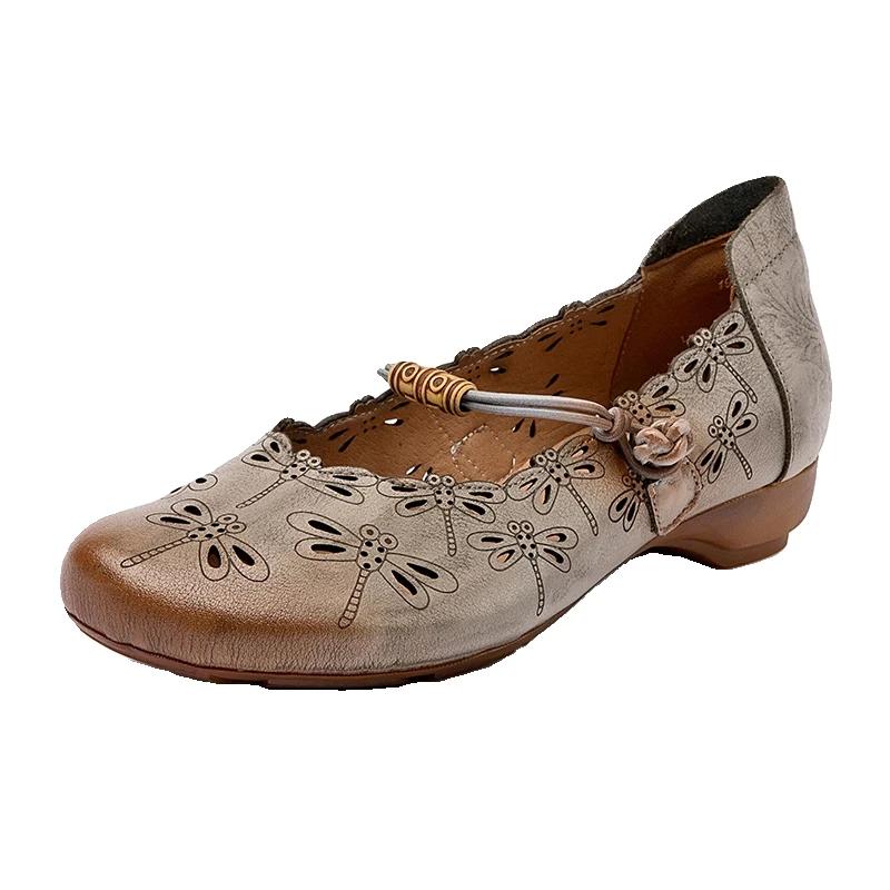 Fashion 2025 Hot Sale Slip On Women's High Heels Round Toe Low Heel Outdoor Daily & Casual Pumps Women Hollow Concise New Shoes Zapatos