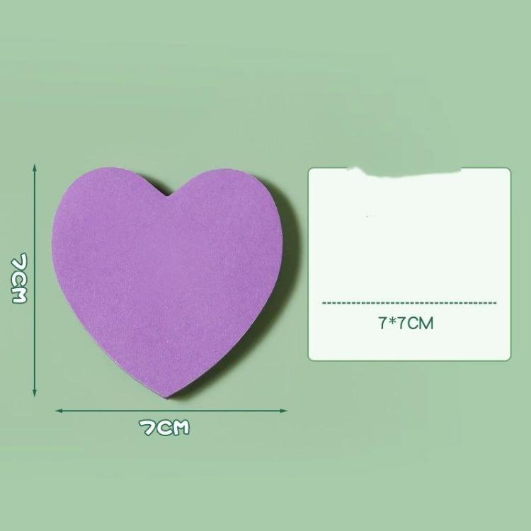 Creative Love Post-it Notes Student Heart-shaped Post-it Notes Takeaway Milk Tea Can Be Pasted With Message Stickers.