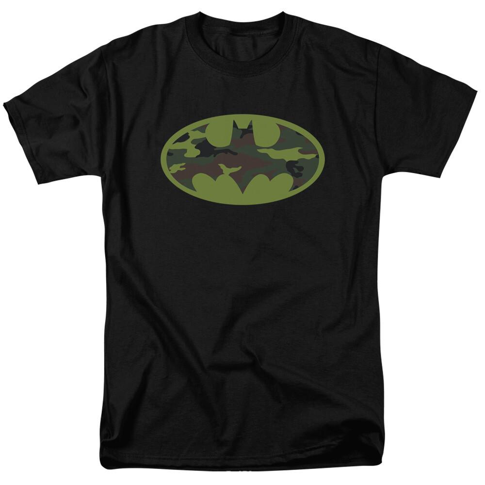 26 Batman Camo Logo T Shirt Licensed Comic Book Tee Black Unisex T-Shirt M