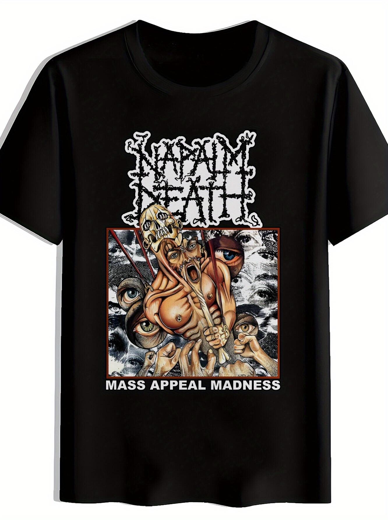 [Vintage Rock Tee] Black Graphic T-shirt | Vintage Rock Band Design XXXXL