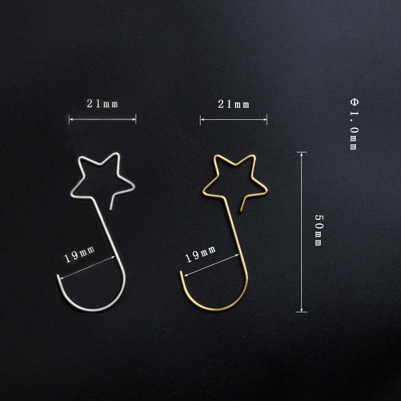Star Shape Anti Rust Metal Wire Christmas Tree Hooks