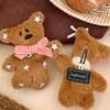 Cute Little Bear Plush Hairpin Cartoon Stuffed Doll Hair Clip Sweet Side Bang Clips Girly Autumn And Winter Hair Accessories