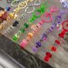 Portable Handmade Keychain Craft Supplies Crafting Bundles with Metal Bead Rods Clear Bags and Thank You Cards