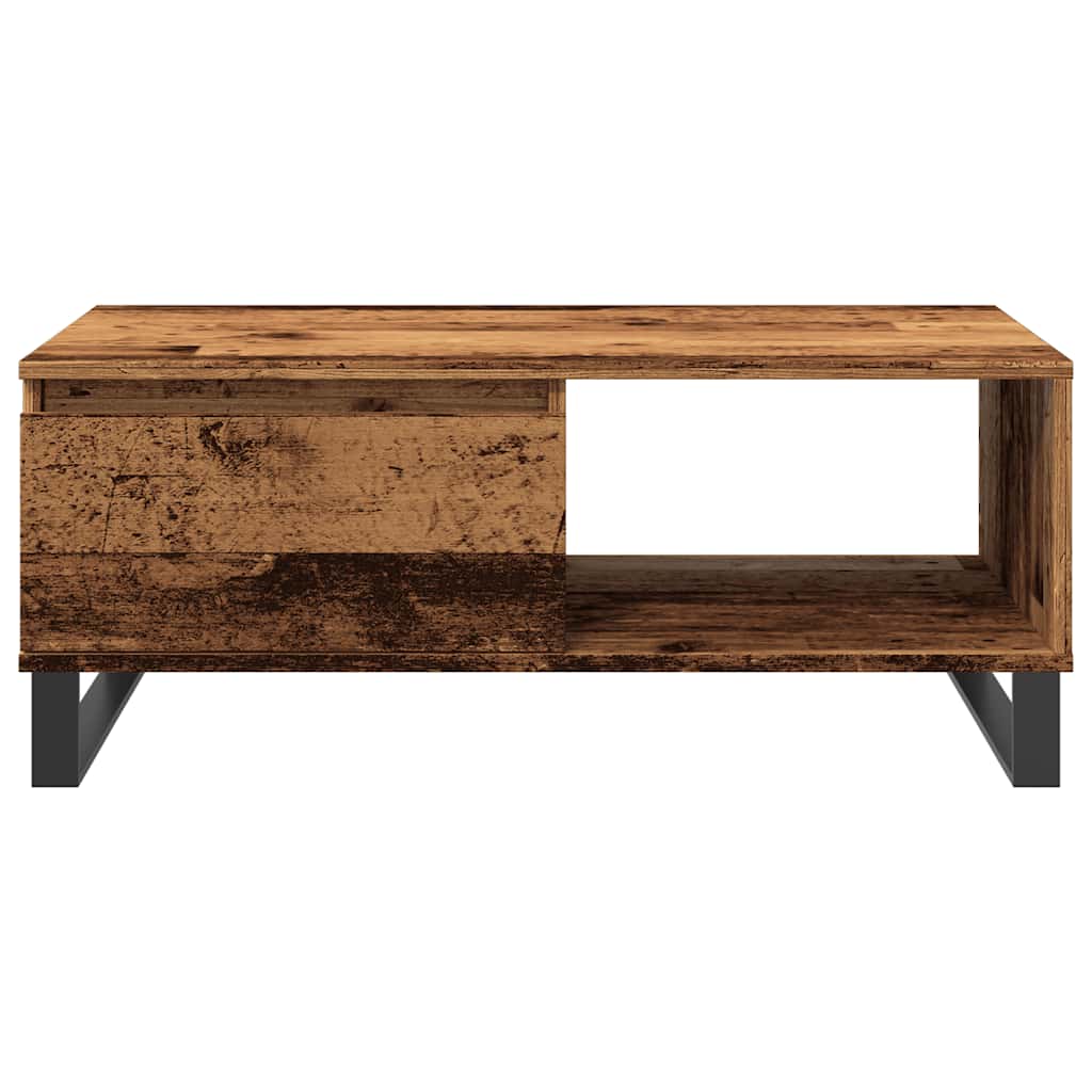 Coffee Table Reclaimed Wood Look 90x50x36.5 cm Engineered Wood