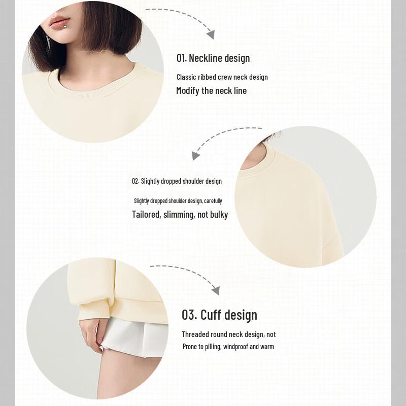 Warrior Women's Oversized Solid Color Sweatshirt