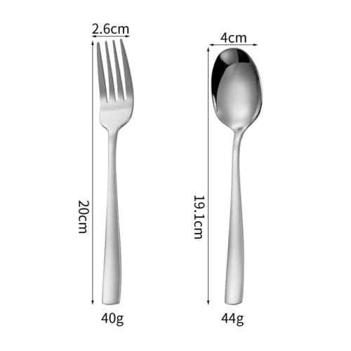 Hive Mind Cutlery Assortment Set (4 Spoons, 2 Forks, 4 Spoons, 2 Sets) - Dishwasher Safe, Perfect for Curry, Salad, and Soup