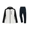 Outdoor High-Quality Minimalist Fashion Color-Block Loose Hooded Windbreaker Casual Sports Suit AFDUC59-3+AKLT243-1