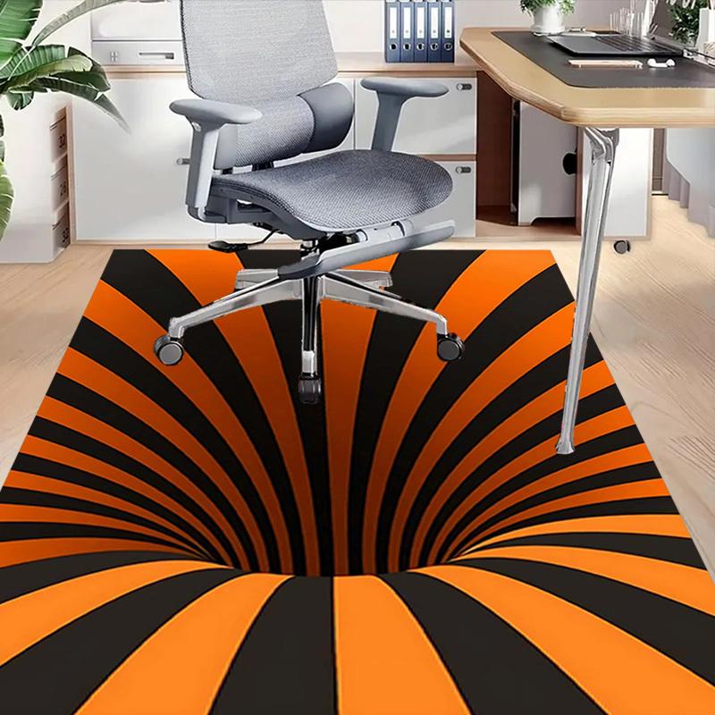 1PC Stripes Circle Extra Large Non Slip Floor carpet, Office, family, Studio   Large Area Rug Indoor Rugs, Bold Statement Piece