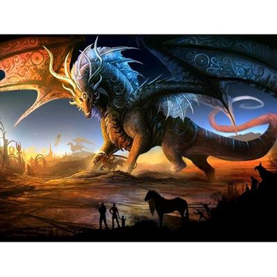 Volle Runde Diamant Malerei Riesige Dinosaurier Kraft Handwerk Handarbeiten 5d DIY Diamant Stickerei