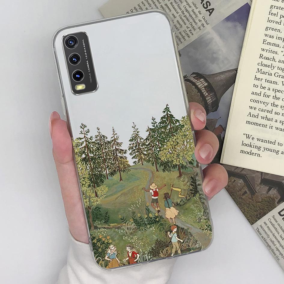 For Vivo Y36 Y20 Y15S Y02 Y11 Y12 Y35 Y33s Y31 Y30 Y27 Phone Case Back Cover Fashion Boy Girl Shockproof Transparent Soft Silicone TPU For Vivo Bumper