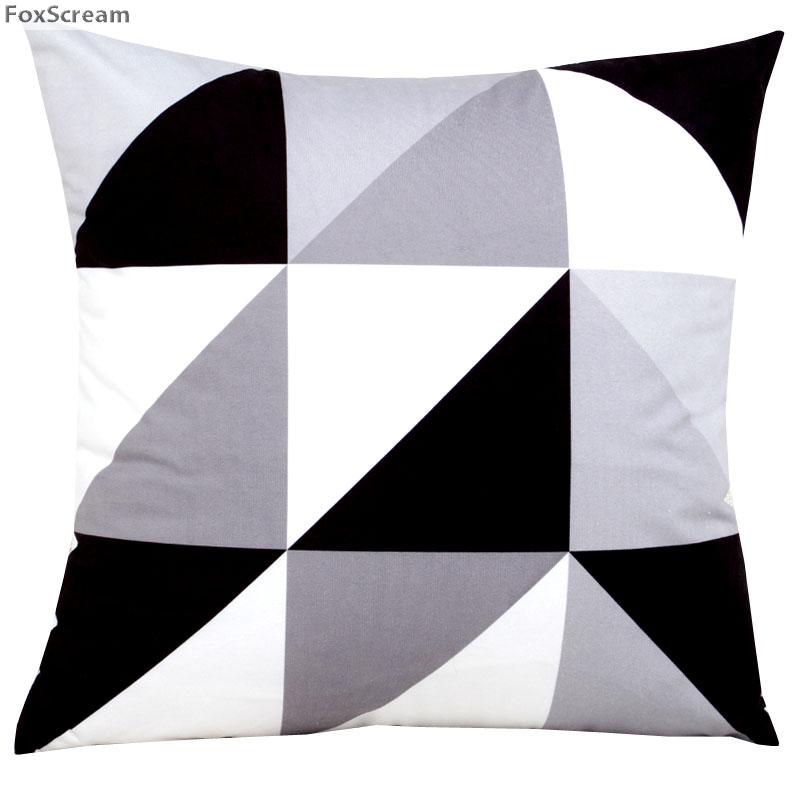Nordic Style Decorative Pillows Cushion Yellow Gray Geometric Cases Cover Home Decor Black White