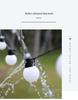 G50 Solar LED Outdoor Waterproof String Lights - Large Round Bulbs for Camping, Courtyard, Canopy, Tent, and Decorative Atmosphere.