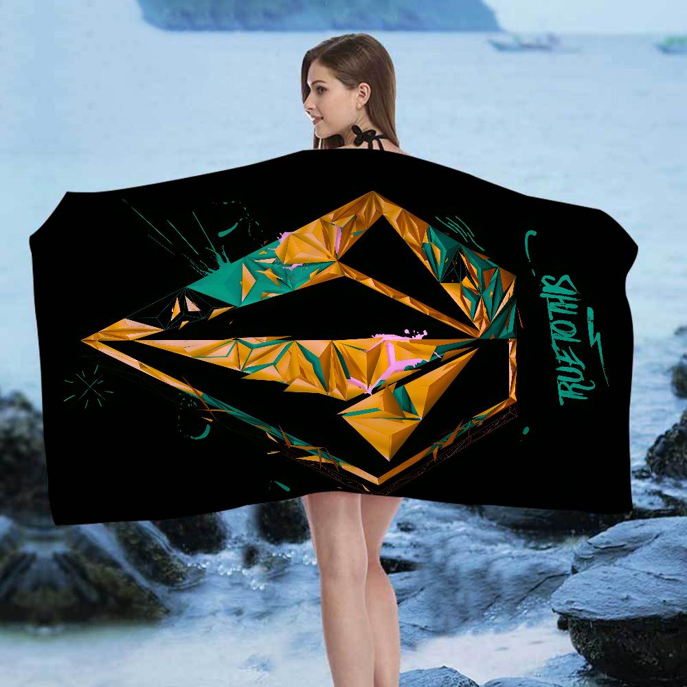V-VOLCOM LOGO Grandi Asciugamani da Spiaggia in Microfibra Asciugatura Rapida Asciugamano Sabbia Asciugamani da Spiaggia Asciugamano da Piscina per Viaggio Nuoto Piscina Yoga
