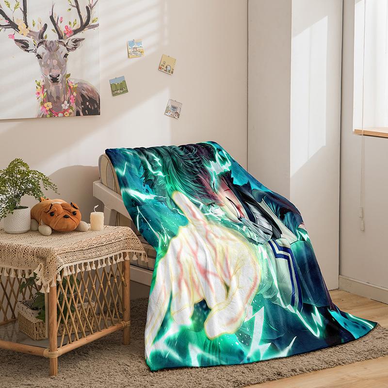 My Hero Series Flannel Blanket 3D Printed Sofa Blanket Thickened Blanket
