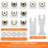 6/12 Pcs Diamond Oscillating Saw Blades Multi Tools Saw Blades Oscillating Blade Kit Power Tool Accessories for Wood Metal PVC