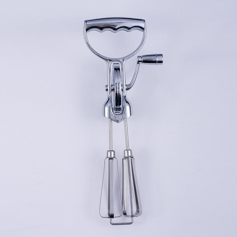 

New Utensils Egg Beater Hand Held Egg Beater Stainless Steel Double Rotation Multifunction Kitchen