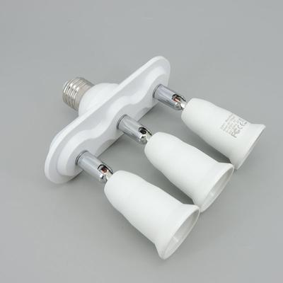 AC 110v 220v Flexible 1 E27 To 3 E27 To 3E27 Socket Splitter Bulb Lamp Base Adjustable Converters Holder For E27 LED 95-240V