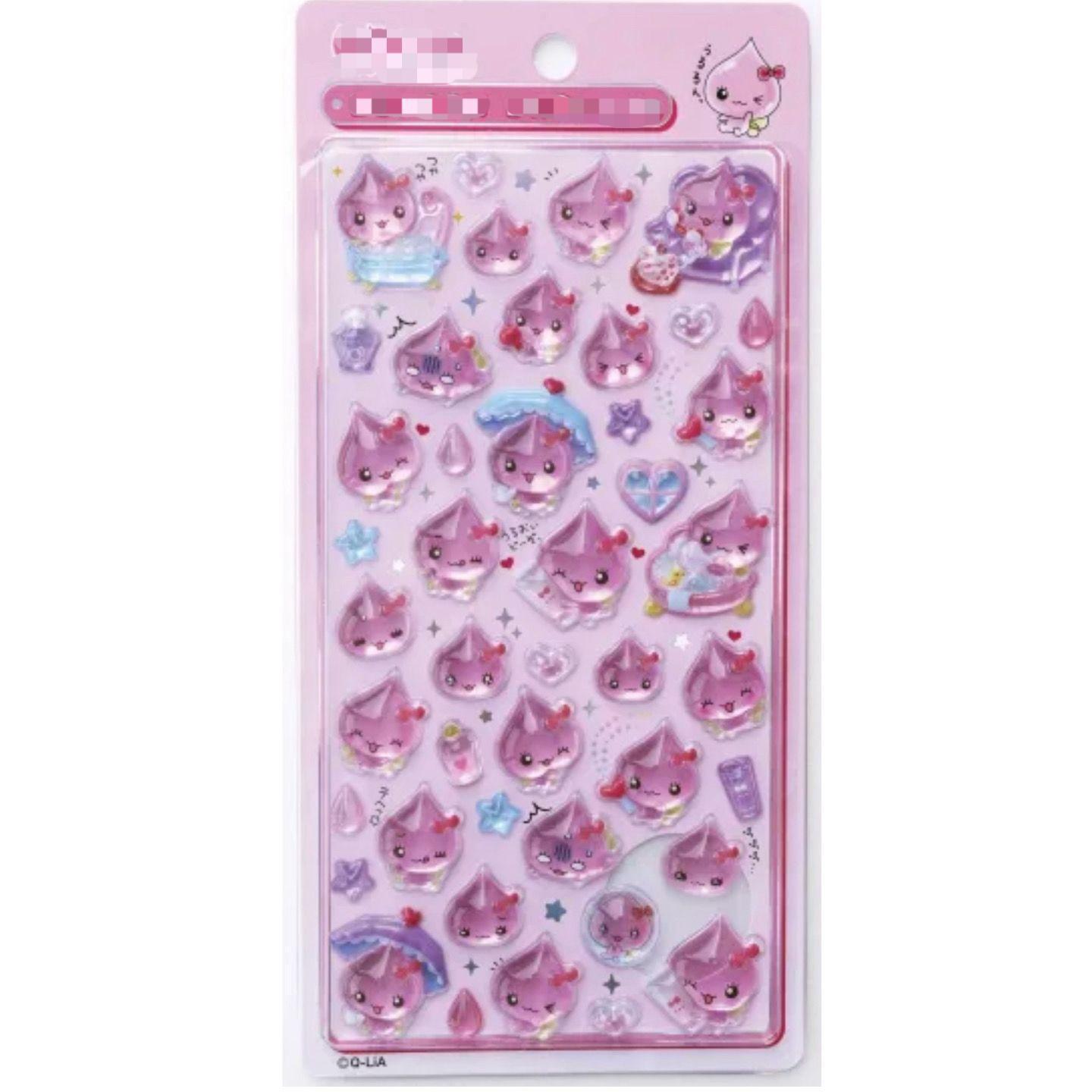 Adorable 3D Water Drop Mini Stickers: Embossed, High-Value Cartoon Crystal Stickers for Decoration and Gifts.