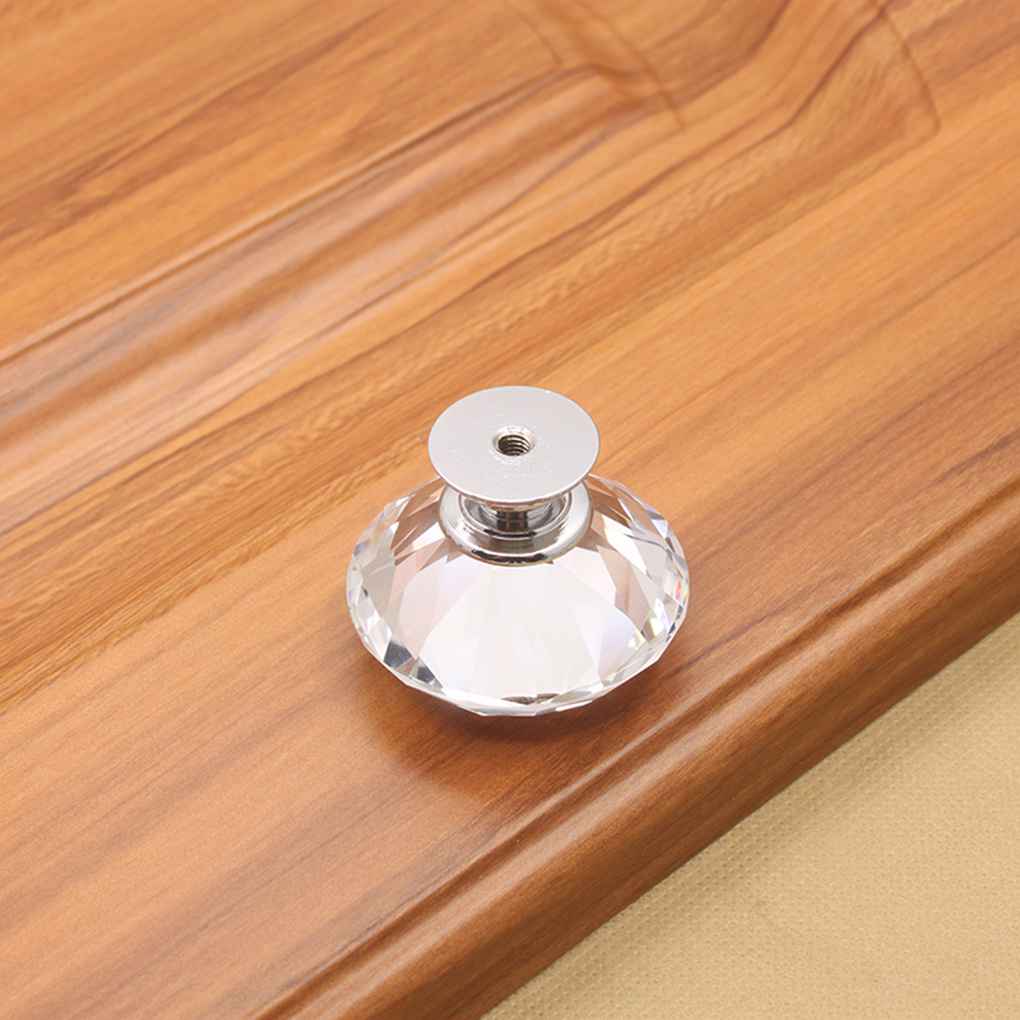 Vintage Door Colorful Glass Shinning Round Handles Pull Knobs for Kitchen Cabinet Cupboard Wardrobe Drawer by Jooan