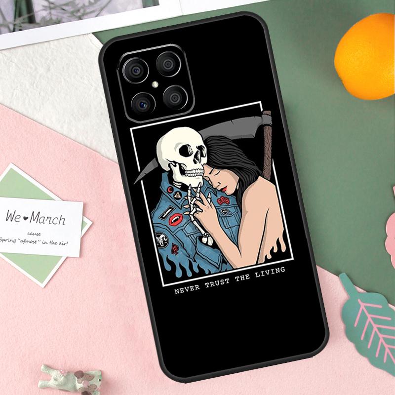 Death Tarot Case For Honor X9b X8b X9a X8a X8 X9 X9c 50 70 90 Lite Honor 200 Pro Magic 7 5 6 Lite Cover