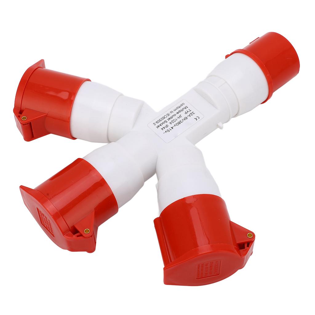 Industrial Plug IP44 Waterproof 1 in 3 Out 4 Pin Multi Sockets Explosion Proof Power Electrical