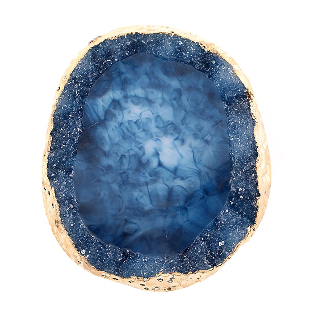 

Natural Resin Art Color Palette Gel Polish Holder Drawing Color Paint Dish DIY Display Tools