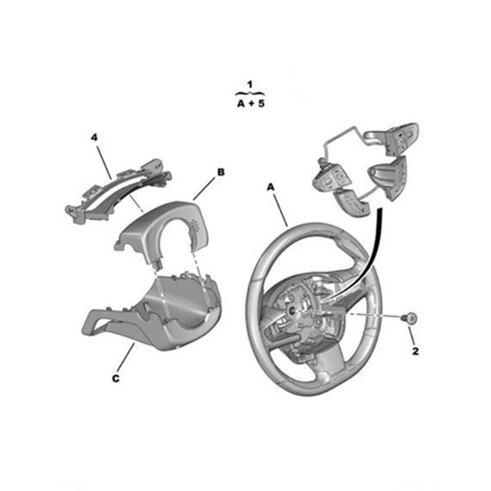/Multifunction /Steering /Wheel /Buttons For 408 For 308 Car Accessories Interiors 9822109077 9677976377