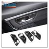 Whole Sale Carbon Fiber Inner Door Handle Bowl Cover Auto Interior Accessories Decorative Trim for BMW Series 3/4 2013-2019