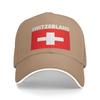 Schweizer Flagge Sonne Baseballkappe Sommer Lässig Trucker-Hut Für Unisex Jugendliche Jagd Camping Baseballkappen