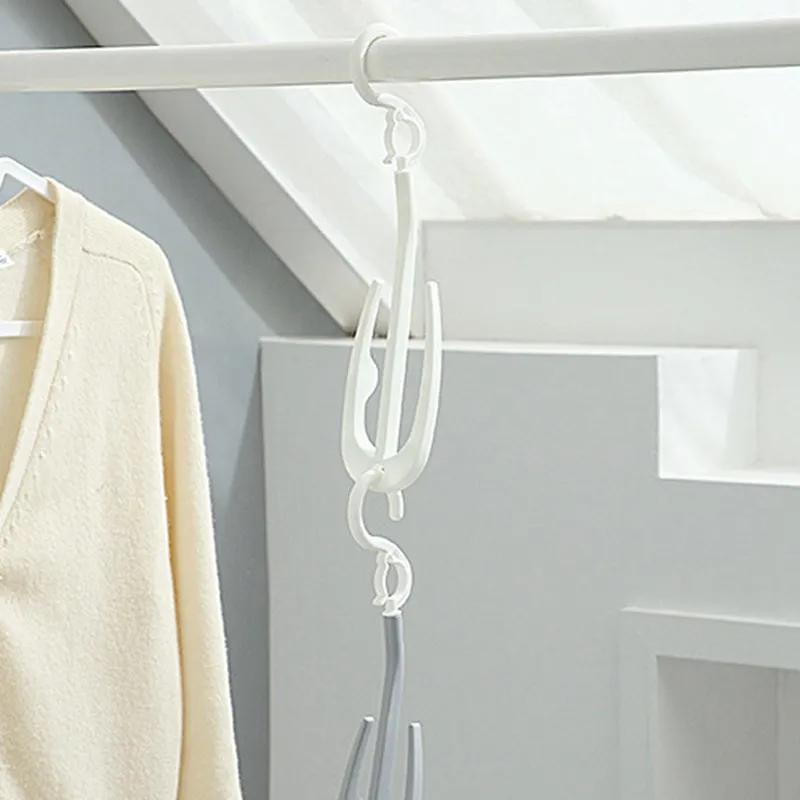 Multifunctional Shoes Drying Hanger Drying Rack Windproof Rotatable Balcony Scarf Necktie Shoe Hanging For Home Storage Organize
