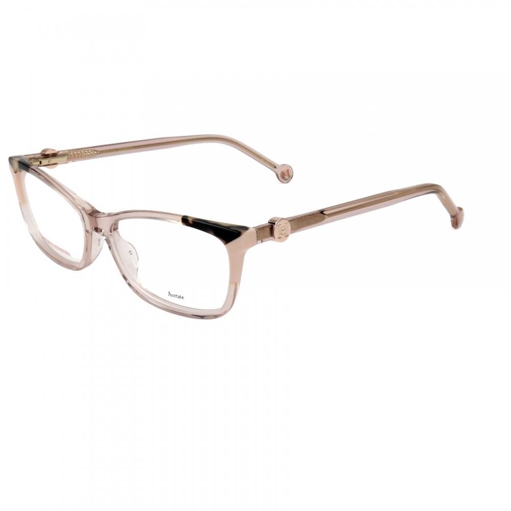 Carolina Herrera Damen S 54 mm Rosa optische Fassung Pfirsich Havana