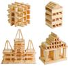 100-Piece Archimedes Blocks Set for Creative Building - Natural Wood Toy for 3+ Years