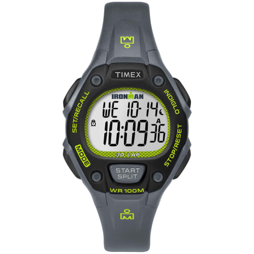 Timex Women's Iron Man 30-Lap Digital Quartz Watch, Medium, One Size, Black/Lime