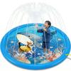Ninonly Fountain Mat/Pool, 170cm Diameter, for Children and Pets, 3 Fountain Height Settings, No Inflation Required, Cute Play Mat, Water Play, Pool M