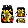 Incredibox Cartoon Pattern Backpack Shoulder Bag Pencil Case Three Set Piece