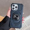 shockproof rugged metal ring bracket hard phone case for For Iphone 15 14 13 12 11 Pro Max car phone holder scratch-proof back cover