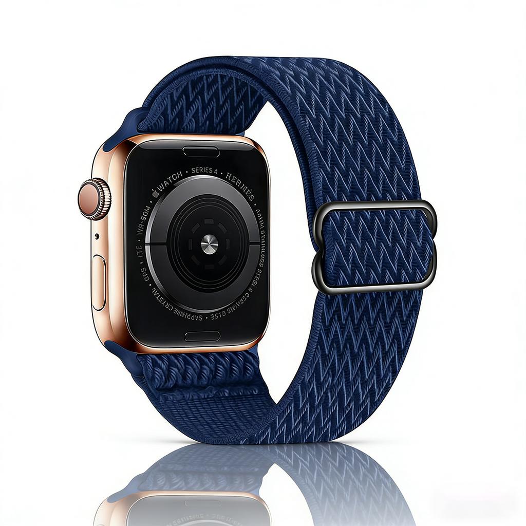 Stretchy Nylon Band for Apple Watch Series 11 10 Ultra 3/2 SE 42mm 38mm 46mm 41mm 45mm 49mm Adjustable Sport Strap for Women Men