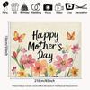 2D Happy Mother's Day Floral Butterfly Backdrop Photography Background