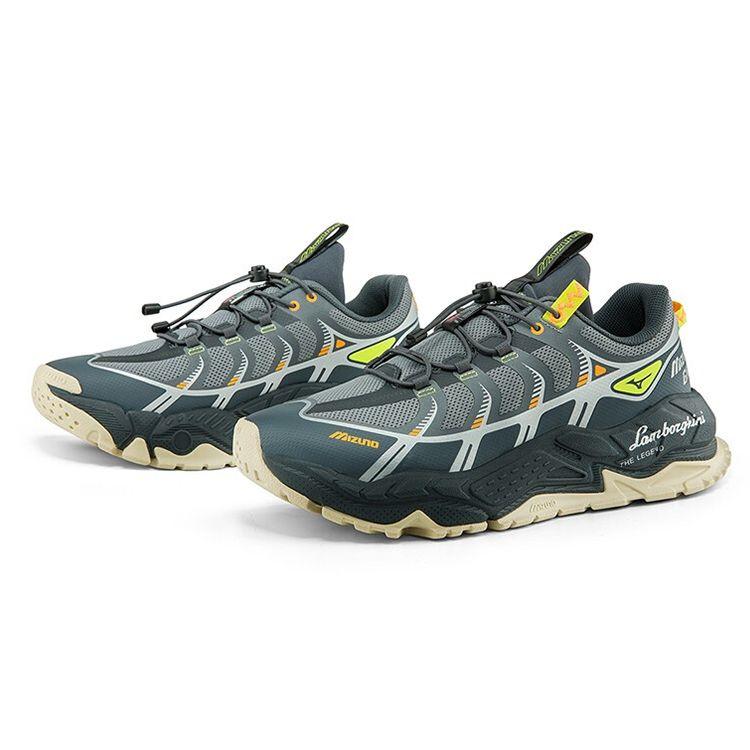 Mizuno GM II 01 Low Top Running Shoes Unisex Sneakers Gray Silver D1GH213801